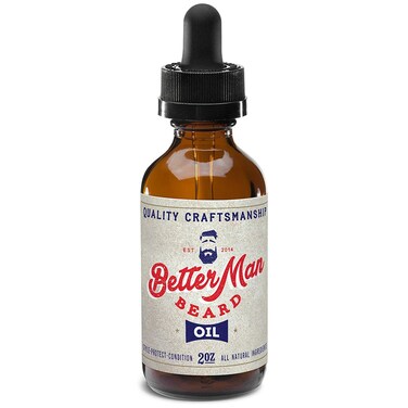 BETTER MAN BEARD Beard Oil - 2 oz All-Natural Leave-in Beard Conditioner with Therapeutic Grade Essential Oils &amp; 100% Natural Formula - Oil1