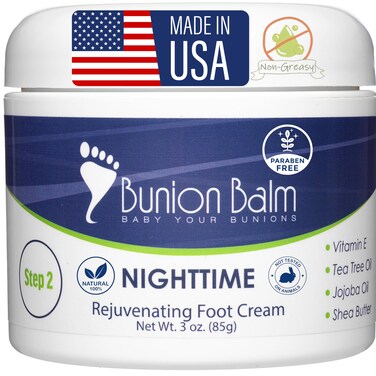 Soothing Bunion Balm Cream, Bunions Lotion for Dry Cracked, Callused Feet. Hallux Valgus Care &amp; Soothing Rub. Juanetes Moisturizer for Massaging (Step 2 of 2-Step)