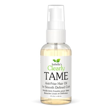 TAME Anti Frizz Smoothing Hair Styling Oil   Sulfate Free Leave In Hair Serum to Control Frizz, Add Shine for Curly, Frizzy, Dry Hair for Adults + Kids   Natural Hair Product Made in USA