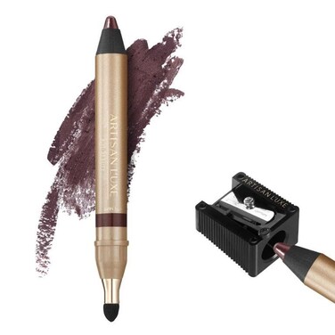 Artisan L'uxe Beauty Velvet Jumbo Eyeliner Pencil - Smokey Eyes in 3 Minutes - Water-Proof, Smudge-Proof, Long-Lasting - Age-Defying Essential Oils - Tempt (Shade: Deep Plum)
