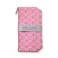 Cosmetic Bag Travel Essentials Canvas Makeup Pouch Toiletry Bags, 4.75" x 8.5", Pomegranate