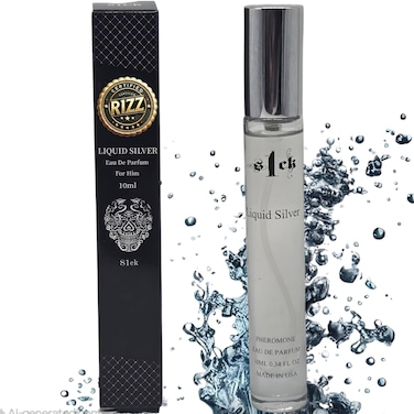 Liquid Silver Pheromone-Infused Cologne for Men Raw Pheromones Cologne Men Attraction Lasting Spray USA-Made Bold Strength Scent for Him