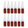 12PCS 10ml/0.34oz Amber Plastic Fine Mist Sprayers Empty Refillable Nasal Spray Bottle Travel Makeup Water Container For Saline Water Makeup Water Perfume Essential Oils