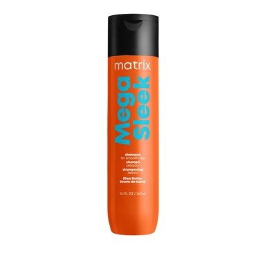 Matrix Mega Sleek Shampoo   Smoothing, Anti-Frizz, Detangling   For Dry, Damaged &amp; Frizzy Hair   Salon Professional Shampoo   With Shea Butter   Vegan