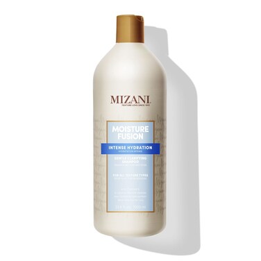 MIZANI Moisture Fusion Gentle Clarifying Shampoo - Cleanses Hair to Remove Buildup, With Charcoal, For Curly Hair