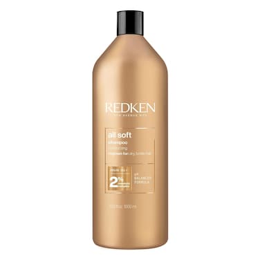 Redken All Soft Shampoo For Dry Hair - Provides Intense Softness and Shine, With Argan Oil