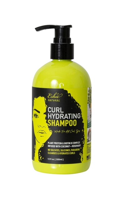 Esha Girl Natural 3C &amp; 4C Curl Shampoo - Customized Care for Distinctive Curls, Gentle, Cruelty Free, Plant Based Nourishment - Captivating Tropical Ocean Scent - Embrace Healthy, Vibrant Hair   12 Oz