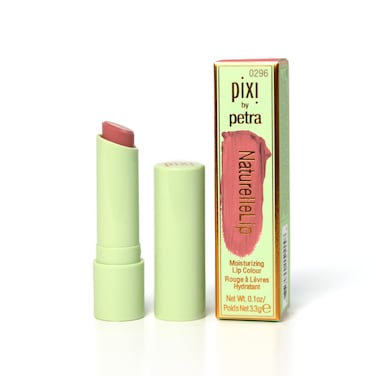 Pixi Beauty Naturelle Lip - Nectar, Sunflower Based Moisturizing Lipstick, Vitamin E &amp; Jojoba Seed Oil Lip, Demi-Matte Finish
