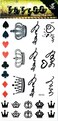 1 Sheet Crown queen red heart font write love Waterproof Tattoo Sexy Fake Stickers Girls Lady Tattoo Body Art