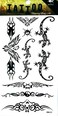 1 Sheet lizard Bird Yin Yang Waterproof Tattoo Sexy Fake Stickers Girls Lady Tattoo Body Art