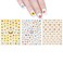 ALLYDREW 3 Sheets Buzzing Nature Nail Art Bees &amp; Sunflowers Nail Stickers