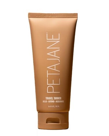 Travel Tanner, Self-Tan Lotion   Natural Sunless Tanning Lotion, Lightweight &amp; Streak-Free Finish, Not Sticky, Lengthens Tan, 3.4oz - Best Self-Tanning Lotion for Flawless Glow