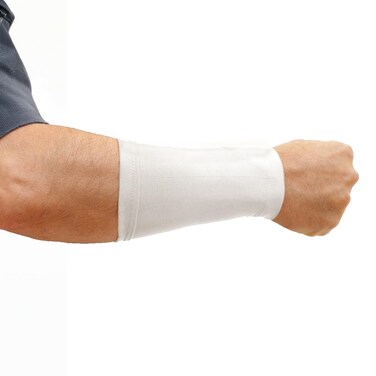 Tattoo Cover Up Concealer Sleeve, 2-PACK, Forearm coverage (JR White), UPF 50 Protection, Slip Free, for Men &amp; Women (Unisex), WHITE, ONE SIZE