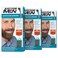 Just For Men Mustache &amp; Beard, Beard Dye for Men with Brush Included for Easy Application, With Biotin Aloe and Coconut Oil for Healthy Facial Hair - Light-Medium Brown, M-30, Pack of 3