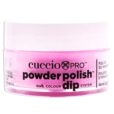 Cuccio Colour Powder Nail Polish - Lacquer For Manicure And Pedicure - Highly Pigmented Powder That Is Finely Milled - Durable Finish With A Flawless Rich Color - Easy To Apply - Neon Pink - 0.5 Oz