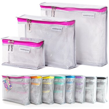 MUMI Travel Toiletry Bag Set 3 Water-Resistant Bags for Toiletries, Makeup, Shaving Essentials, Portable Organizer for Men &amp; Women, Perfect for Travel Essentials