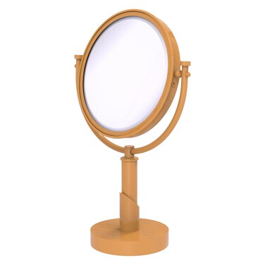 Allied Brass TR-4/3X-GLY Tribecca Collection 8 Inch Vanity Top Make-Up Mirror 3X Magnification, Golden Yellow