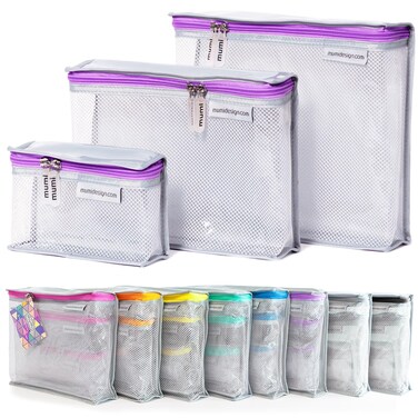 MUMI Travel Toiletry Bag Set 3 Water-Resistant Bags for Toiletries, Makeup, Shaving Essentials, Portable Organizer for Men &amp; Women, Perfect for Travel Essentials