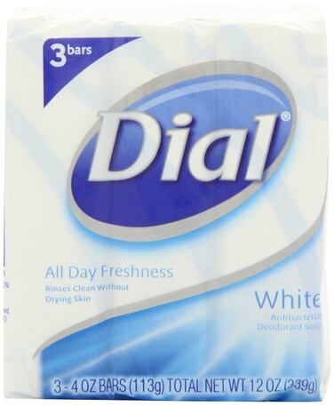 Dial Antibacterial Deodorant Soap, White, 4 Ounce, 9 Bars