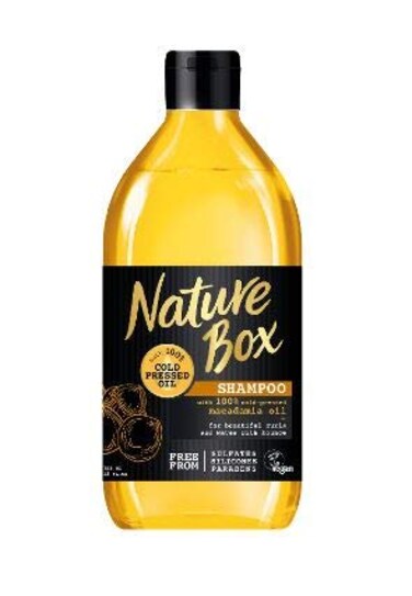 Nature Box Shampoo - for Instant Hydration, with 100% Cold Pressed Macadamia Oil, 13 Ounce