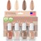 Eternal Nude Nail Polish Set for Women (WILD NUDES) - Brown Nail Polish Set for Girls   Long Lasting &amp; Quick Dry Nail Polish Kit for Home DIY Manicure &amp; Pedicure   Made in USA, 13.5mL (Set of 4)