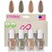 Eternal Nude Nail Polish Set for Women (NUDE GRAY) - Brown Nail Polish Set for Girls   Long Lasting &amp; Fast Drying Nail Polish Kit for Home DIY Manicure &amp; Pedicure   Made in USA, 13.5mL (Set of 4)