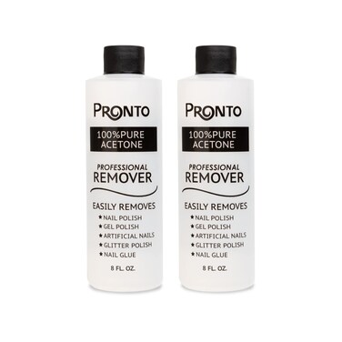 Pronto 100% Acetone Gel Nail Polish Remover   8 Fl Oz (Pack of 2)