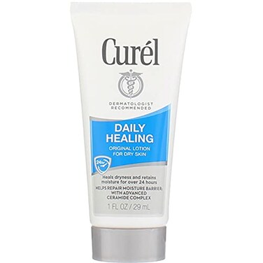 Curel Daily Healing Original Lotion   1 Ounce Travel Size   (Pack of 4)