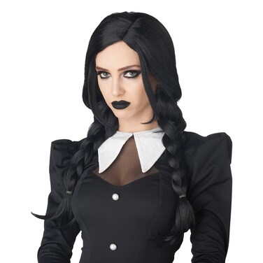 California Costumes Dark Gothic Braid Black Wig Standard