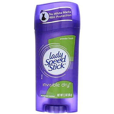 Lady Speed Stick Antiperspirant Deodorant Invisible Dry Powder Fresh 2.30 oz (Pack of 5)