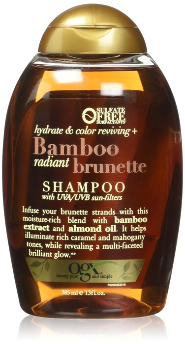 OGX Hydrate &amp; Tone Reviving + Bamboo Radiant Brunette Shampoo, 13 Ounce