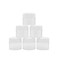 Flents Travel Cosmetic Jars for Personal Items, Clear Base for Labeling, TSA Approved, Durable and Refillable, 6 Pack, 1.25 oz, White