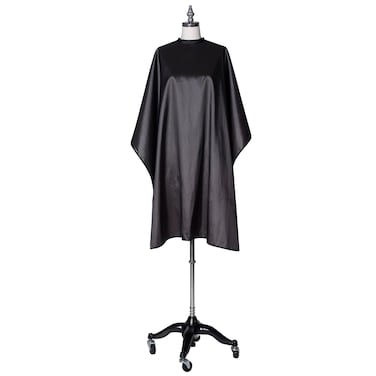 Professional Client Hair Styling and Hair Cutting Cape, Water and Stain Repellent Coating for Shampoo Bowl and Wet/Dry Cutting, 44" x 58", Gunmetal Grey
