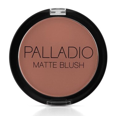 Palladio Matte Blush, Brushes onto Cheeks Smoothly, Soft Matte Look and Even Finish, Flawless Velvety Coverage, Effortless Blending Makeup, Flatters the Face, Convenient Compact, Poised