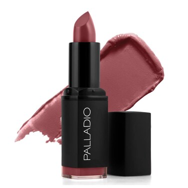 Palladio Herbal Matte Lipstick, Creamy and Full Coverage Long Lasting Matte Lipstick, Regal Caf&eacute;