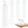 Foam Pump Bottle 8.5oz/250ml White Empty Foam Dispenser Bottle Travel Foaming Hand Soap Bottle Large Refillable Foaming Bottle for Shampoo Cleaning Traveling (4 Pack)