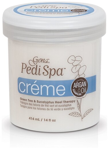 Gena Pedi Spa Cr&egrave;me, Green Tea &amp; Eucalyptus Heel Therapy, 14 oz