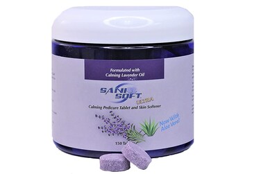 Pedicure Tablets for Foot Soaks, Whiten Nails, Softens Skin with Aloe Vera, All Natural, Vegan, 150 count (Lavender)