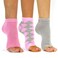 Toeless Socks- 3 Pairs.1-Pink, 1-Pink Argyle, 1 Gray