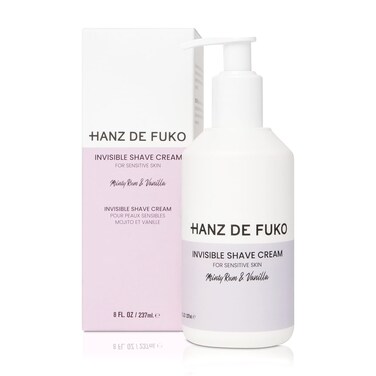 Hanz de Fuko Invisible Shave Cream &ndash; Premium Shaving Cream for Sensitive Skin &ndash; Hypoallergenic &ndash; Sulfate and Paraben Free, 8 oz.
