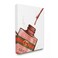 Stupell Industries Makeup Nail Polish Brush Pink Red Drip Fashion, Design by Artist Ziwei Li Wall Art, 36 x 48, Canvas