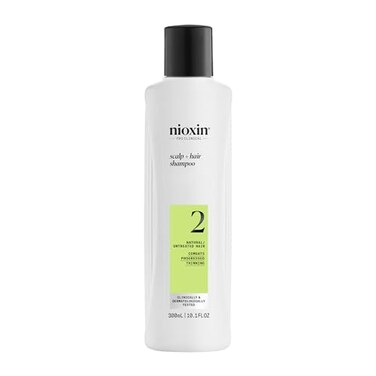 Nioxin System 2 Scalp + Hair Thickening Shampoo For Natural Hair with Progressed Thinning Boost Hair Density with Niacinamide &amp; Biotin