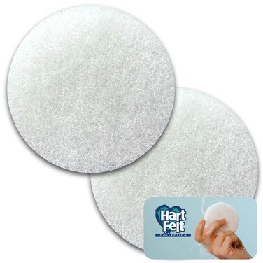 Round Face Scrubber for Women   Reusable Facial Sponges for Daily Cleansing   Facial Exfoliating Pads for Removing Dead Skin, Dirt &amp; Makeup   Use with Favorite Cream   Made in USA - 2 Count