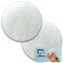 Round Face Scrubber for Women   Reusable Facial Sponges for Daily Cleansing   Facial Exfoliating Pads for Removing Dead Skin, Dirt &amp; Makeup   Use with Favorite Cream   Made in USA - 2 Count