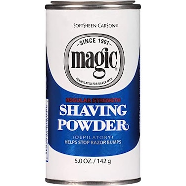 Magic Shaving Powder Blue Regular Strength 5 oz (Pack of 12)