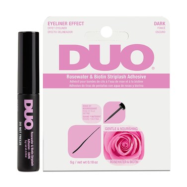 DUO Rosewater &amp; Biotin Striplash Adhesive - Dark 5 g/net wt 0.18 oz