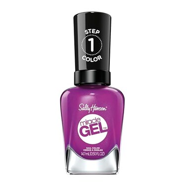 Sally Hansen Miracle Gel&trade;, Hunger Flames, Long Lasting, Gel-Like Formula, No UV Lamp Needed, Purple Nail Polish