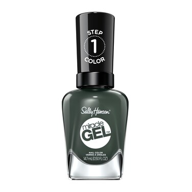 Sally Hansen Miracle Gel&trade;, Leaf Me Be, Long Lasting, Gel-Like Formula, No UV Lamp Needed, Green Nail Polish