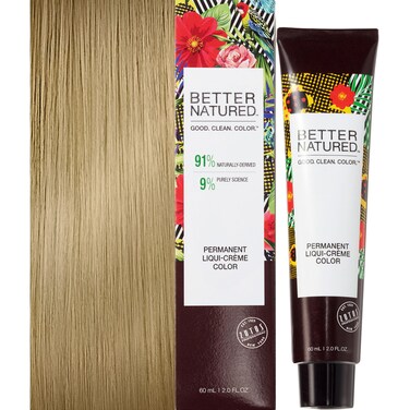 Better Natured Permanent 9N Light Natural Blonde Hair Color Dye - Naturally-derived, Vegan &amp; 100% Gray Coverage that Lasts up to 8 Weeks