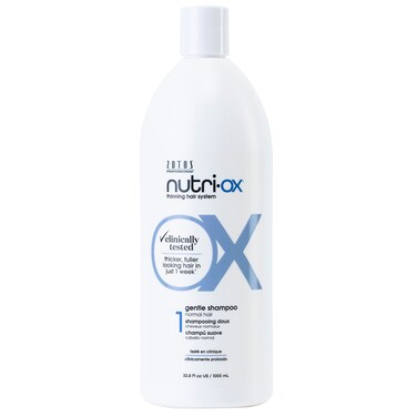 NUTRI-OX Gentle Shampoo Normal for Thinning Hair   Thicker, Fuller-Looking Hair   Clinically &amp; Dermatologically Tested   Peppermint   Color-Safe
